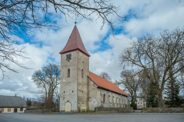 istock View of Durbe Lutheran Church. 1150311637