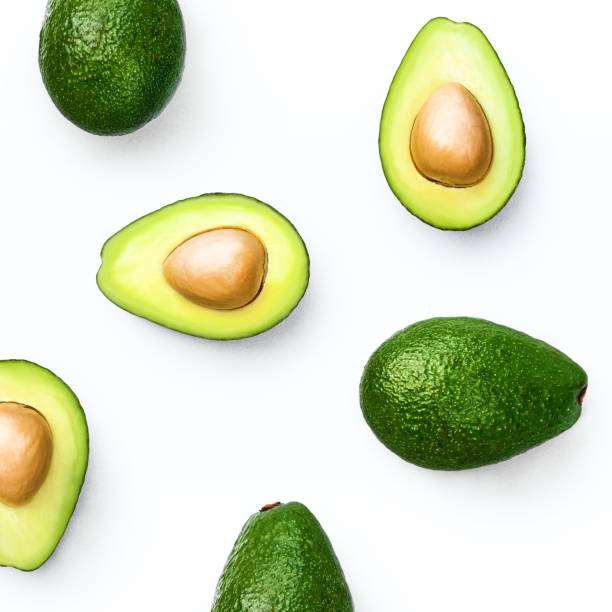istock Avocado food concept on white background 1150316847