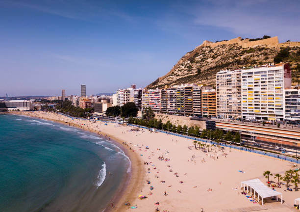 istock Sand beach and city Alicante 1150318463