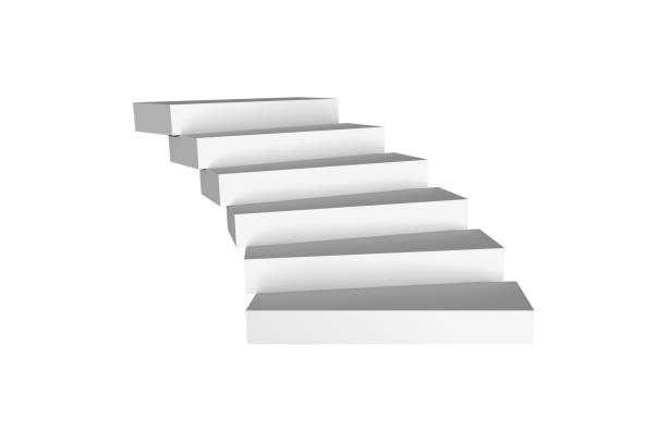 istock Circural or Spiral Stairway Staircase on White 1150320597