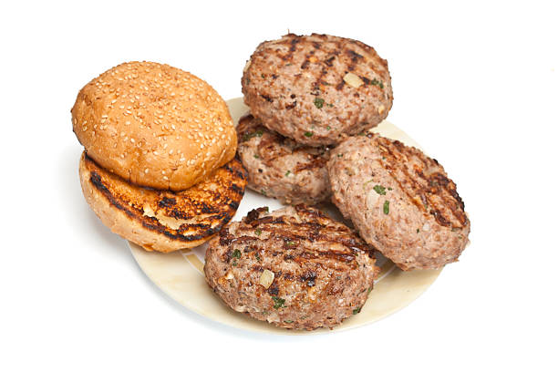 istock group of burgers and buns 115032635