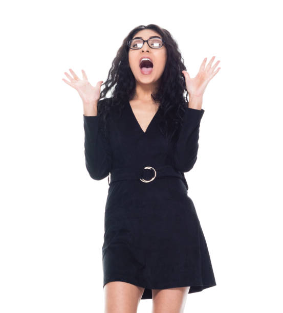 istock Attractive latino busineswoman is shouting 1150329659