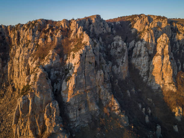 istock Demerdzhi mountain range in the rays of the setting sun 1150335444