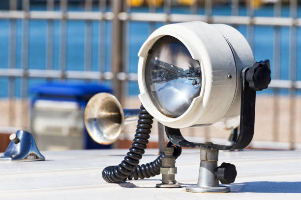 istock A useful beacon fixed on a white fiberglass boat 1150337390