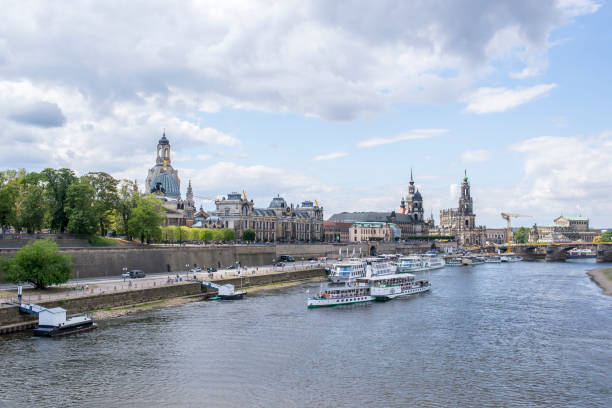 istock Dresden, Germany above the Elbe River 1150337509