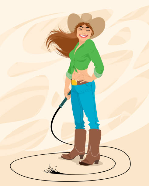 830+ Cowgirl Lasso Stock Illustrations, Royalty-Free Vector Graphics & Clip  Art - iStock