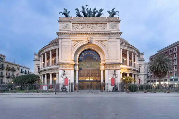 The Politeama Theatre is a theatre in Palermo. Located in the central Piazza Ruggero Settimo and represents the second most important theatre of the city after the Teatro Massimo. It houses the Orchestra Sinfonica Siciliana