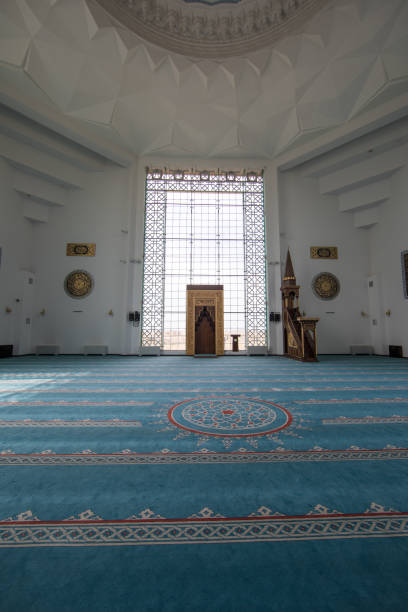 istock hall inside the mosque, a place for prayer 1150345488