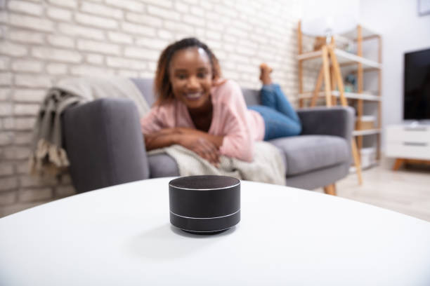 istock Close-up Of A Voice Assistant On Table 1150345550