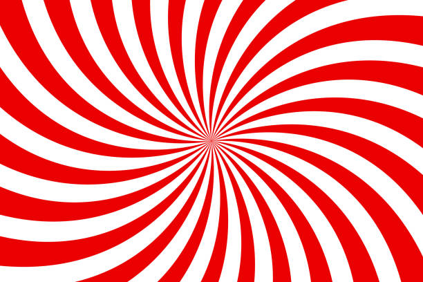 istock Vector simple red and white background. Spiral stripes in retro pop art style 1150347537