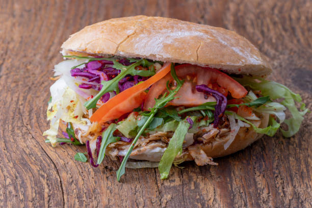 istock closeup of a doner sandwich 1150347993