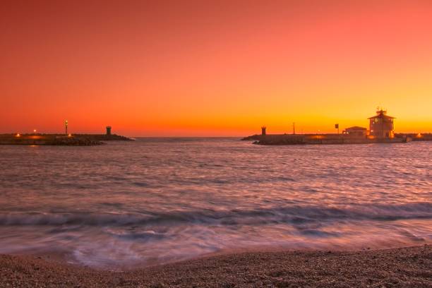 istock Ostia Harbour after sunset on the beach, Rome - Italy 1150350180