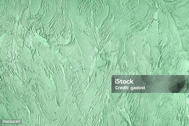 Mint Colored Concrete Textured Background Stock Photo - Download Image Now - Abstract, Backgrounds, Block Shape