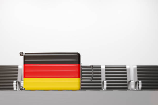 istock Suitcase with national flag of Germany 1150350514
