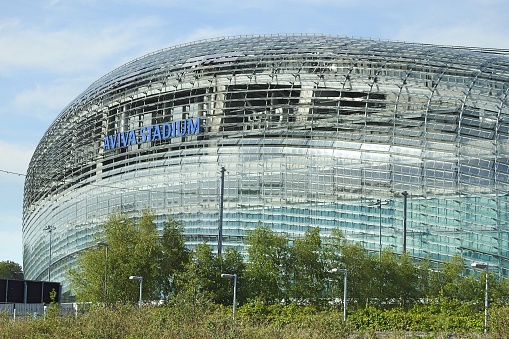 13th May 2019, Dublin, Ireland. The Aviva Stadium above the River Dodder in Landsdown Road, Dublin 4.