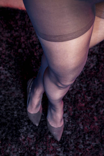 istock Young woman with beautiful legs in tights 1150351477