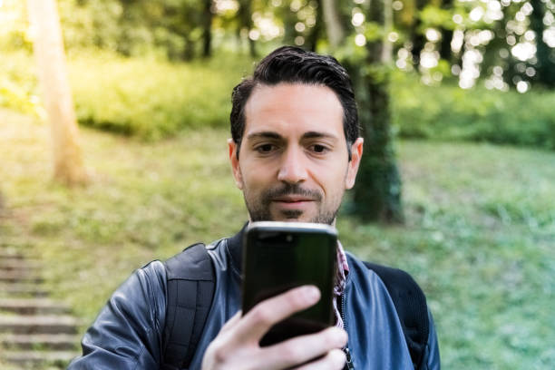 istock A man is relaxing at the park 1150352968