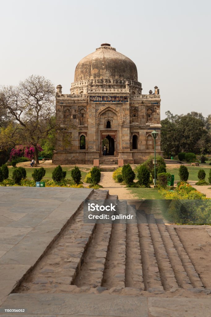 Schal Gumbad (verglaste Kuppel) in Lodhi Gardens - Lizenzfrei Alt Stock-Foto