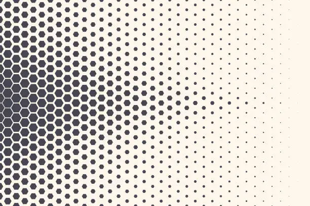 Vector illustration of Hexagon Vector Abstract Technology Background