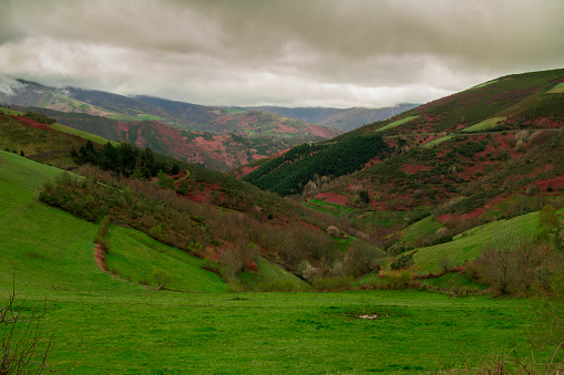 Panoramic view from Campa da Braña in the Ancares of Lugo
