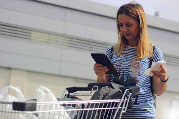 istock Young woman in shopping 1150364219