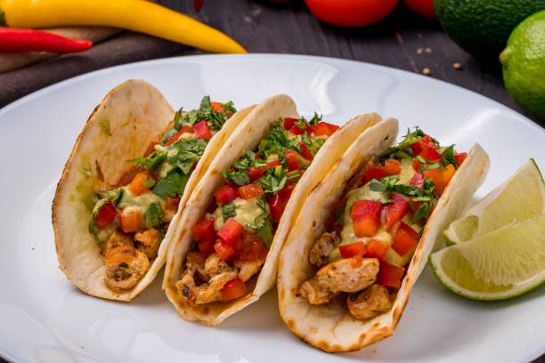 istock Mexican tacos with chicken 1150369942
