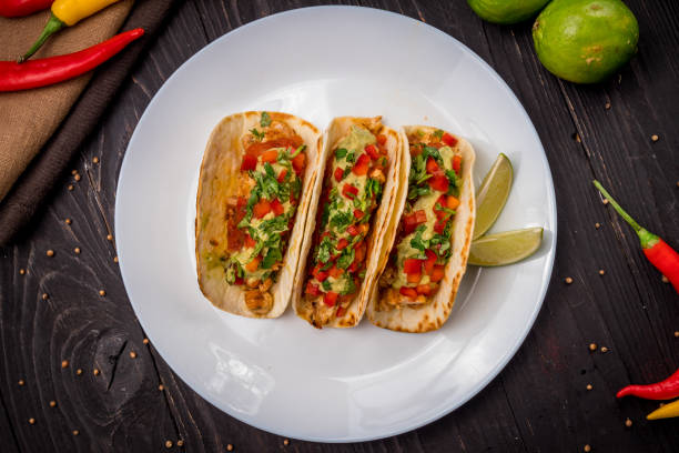 istock Mexican tacos with chicken 1150369950