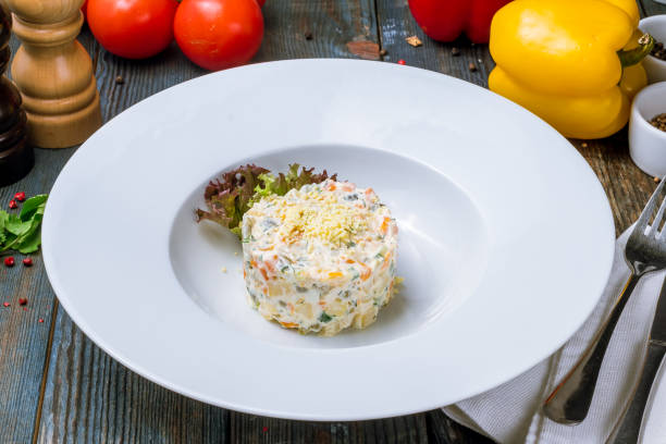 istock salad olivier on plate 1150371451
