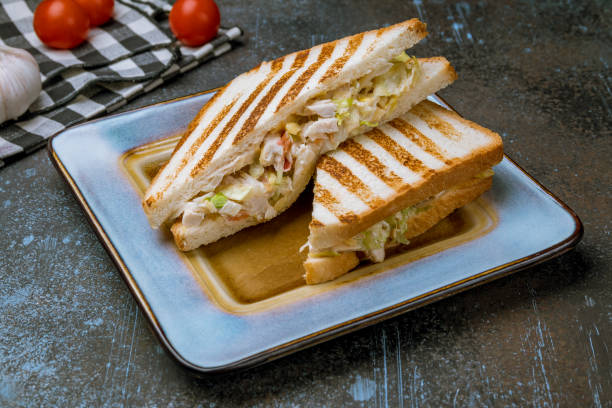 istock chicken breast and vegetable sandwich 1150372607
