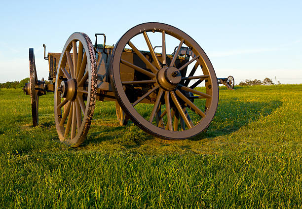 тележка на manassas battlefield - manassas war famous place park стоковые фото и изображения