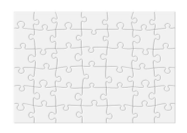 leere puzzle-xl - jigsaw piece three dimensional three dimensional shape jigsaw puzzle stock-grafiken, -clipart, -cartoons und -symbole