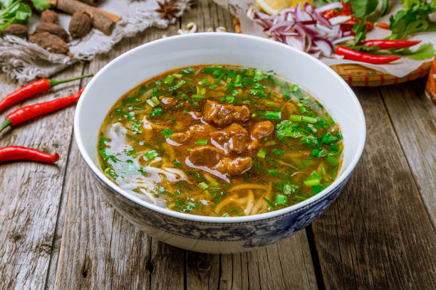istock Vietnamese soup Pho with stewed beef 1150376954