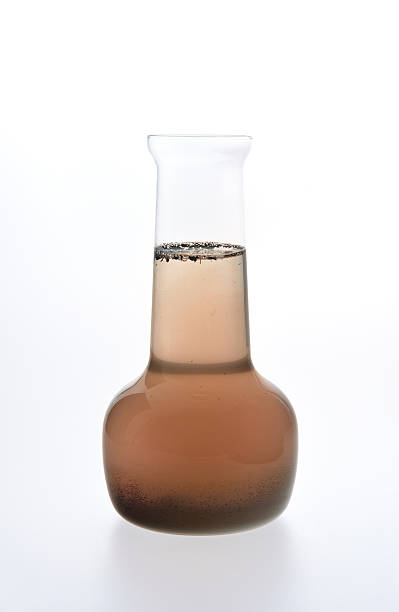 Sample of dirty water isolated stock photo