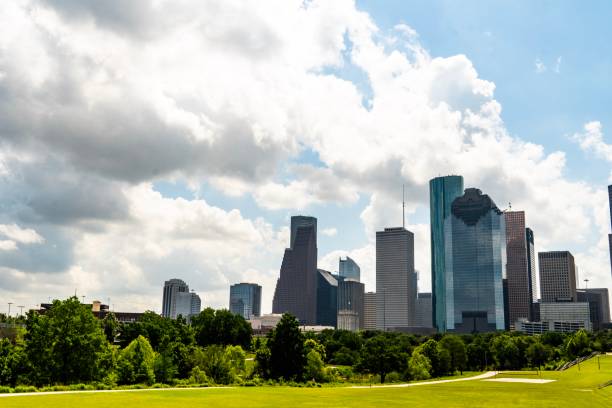 istock Downtown Houston Skyline - Eleanor Tinsley & Buffalo Bayou Parks 1150394521