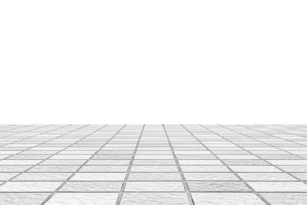 istock Blank white background and brick floor background 1150394561