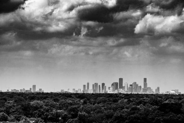istock Monochromatic View of the Downtown Houston Skyline 1150395876