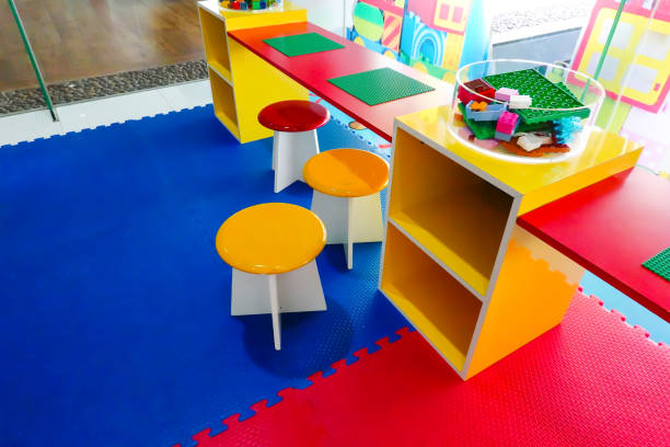 istock Kid Children room. for learn and play fun game in kindergarten. 1150398183