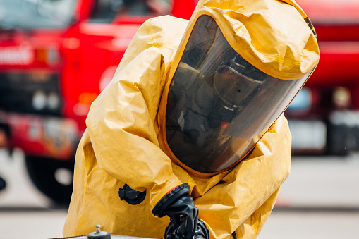 Firefighter training protect Chemical leak From the tank