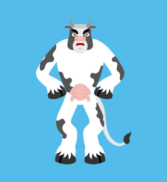 Ilustración de Vaca Enojada Animal De Granja Emociones Malvadas Avatar  Carne Agresiva Ilustración Vectorial y más Vectores Libres de Derechos de  Agresión - iStock