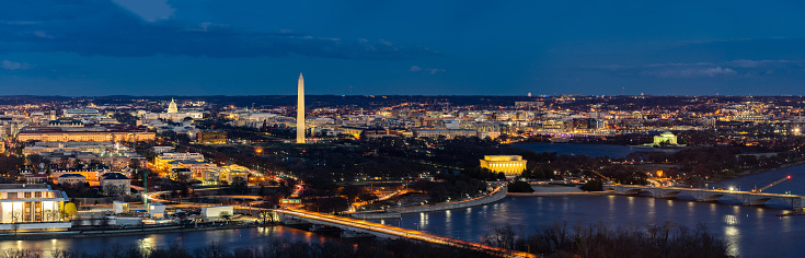 Panorama aéreo de Washington DC photo