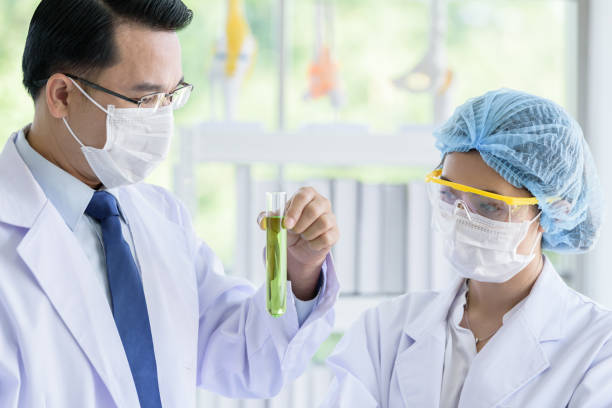 istock Asian senior scientist have teaching young student scientist in a laboratory. 1150413279