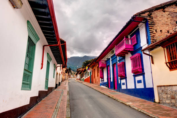 Historical center in Bogota, HDR image