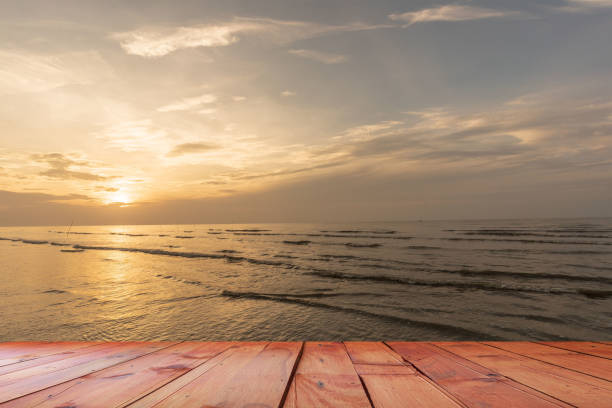 istock Wooden floor tilted, natural background view 1150426752