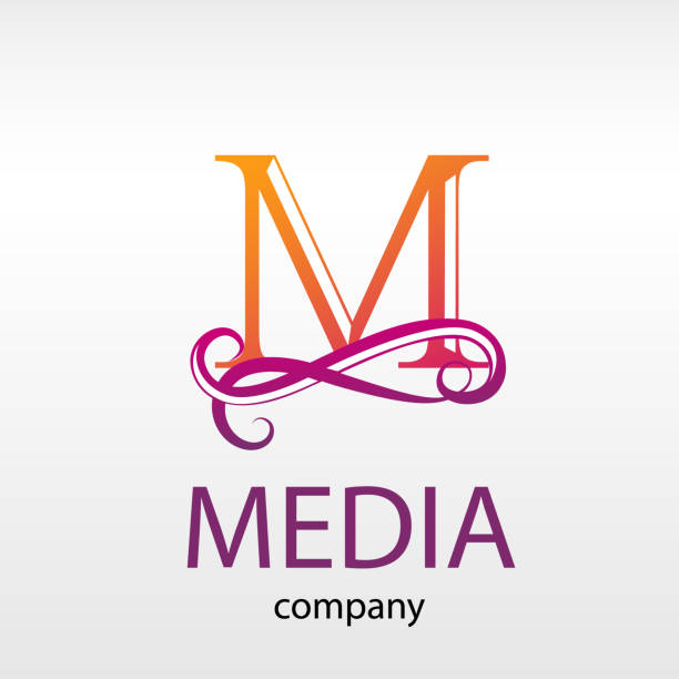Letter M Monogram Silhouette Stock Photos, Pictures & Royalty-Free ...