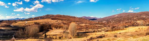 istock panorama of hills in the spring time 1150434931