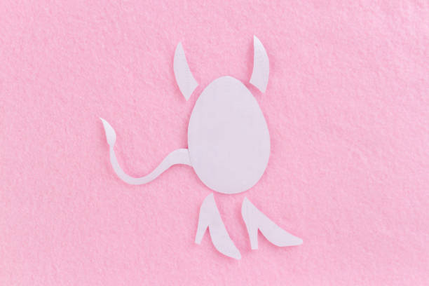 istock paper art of devil woman 1150438000