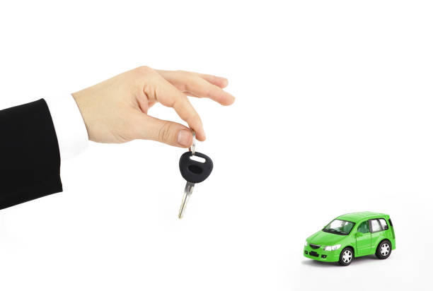 istock Hand holding a car key 1150438225