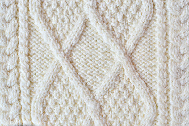 Irish knitting pattern stock photo