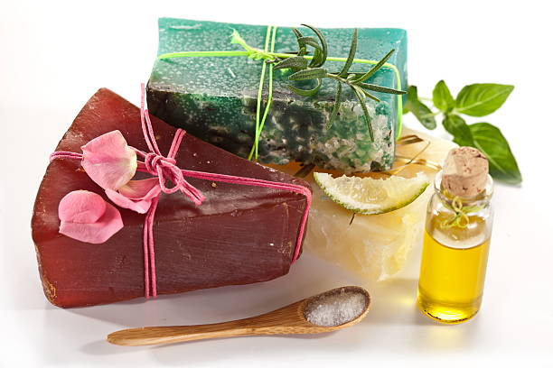 istock Pieces of natural soap. 115043930