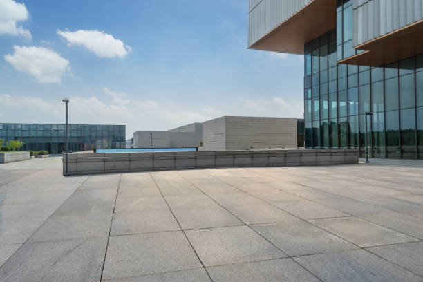 istock empty square and modern architecture in the city 1150439463